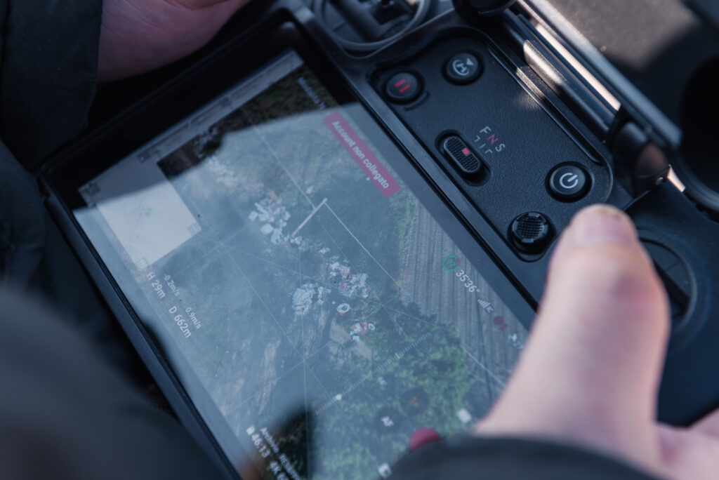 Vista dal drone dei Volontari Antiroghi. Foto di Gianni Oliva per Cittadini Reattivi